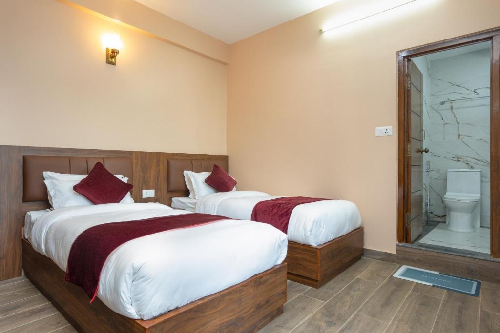 Postel nebo postele na pokoji v ubytování Mandevilla Home