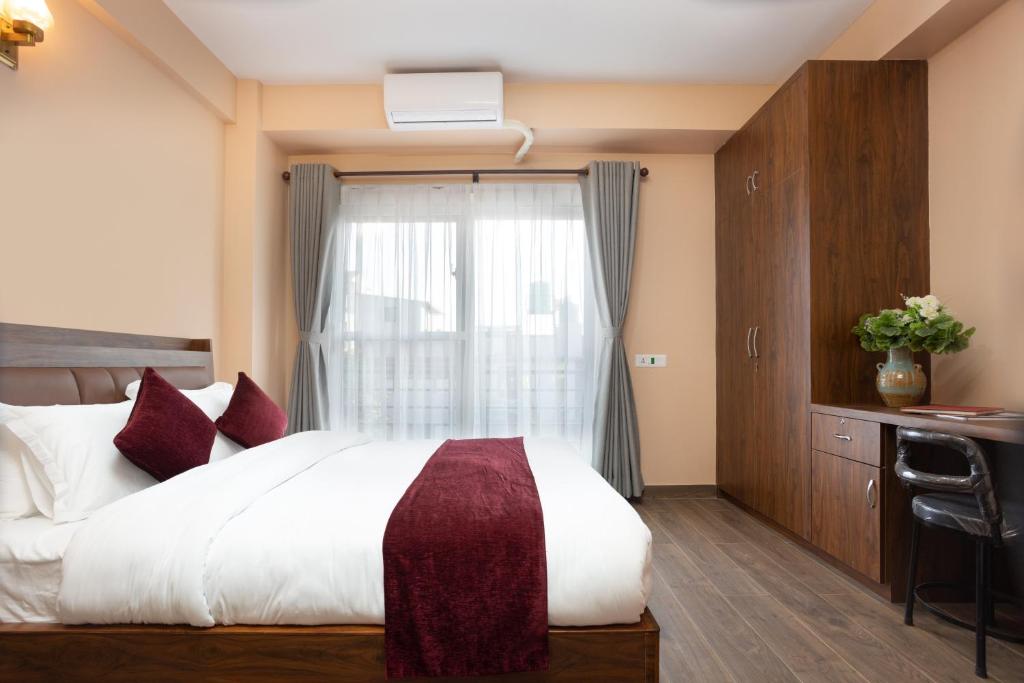 Postel nebo postele na pokoji v ubytování Mandevilla Home