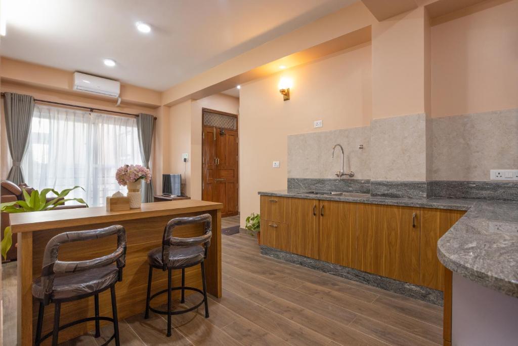 Kuchyň nebo kuchyňský kout v ubytování Mandevilla Home