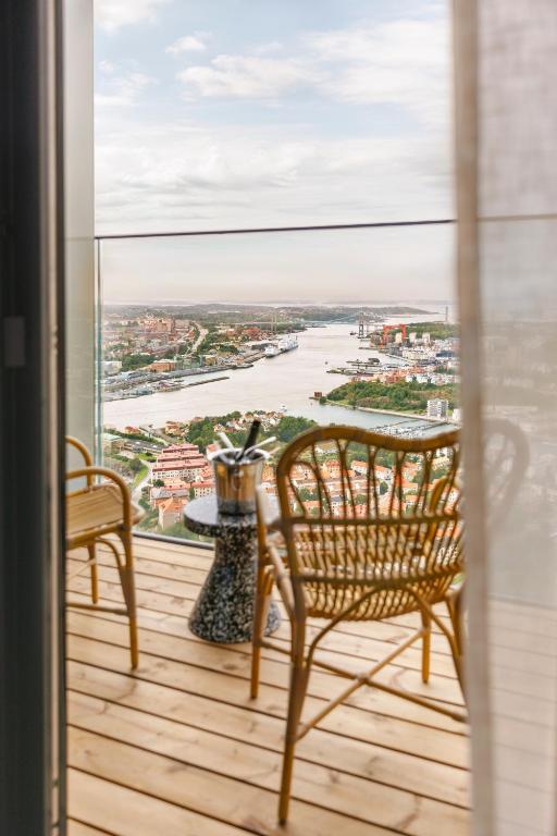 Balkón nebo terasa v ubytování Clarion Hotel Karlatornet