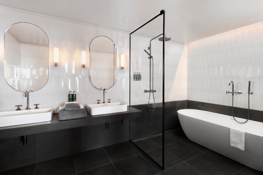 Koupelna v ubytování Clarion Hotel Karlatornet