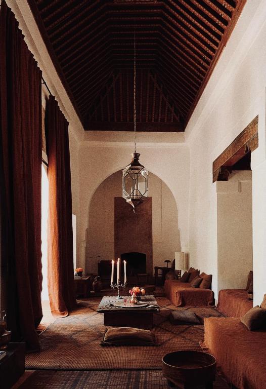 Posezení v ubytování Riad Berbère Marrakech