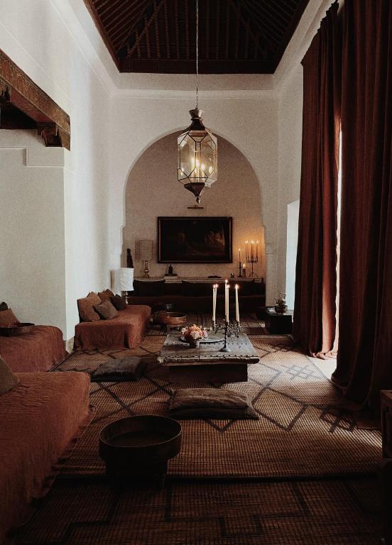 Posezení v ubytování Riad Berbère Marrakech