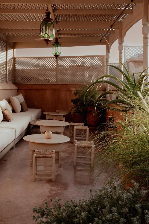 Posezení v ubytování Riad Berbère Marrakech