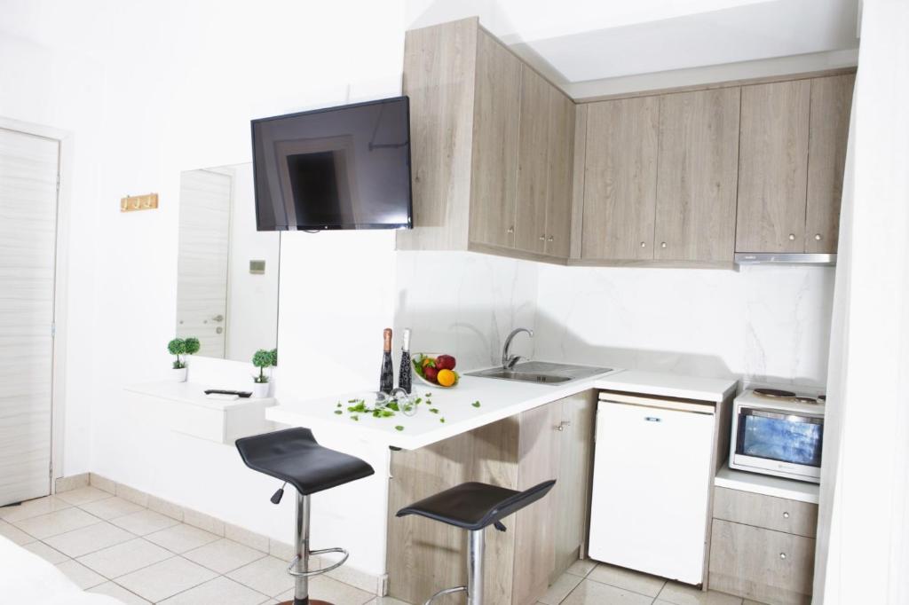 Kuchyň nebo kuchyňský kout v ubytování Ethereal - Seaview Apartment