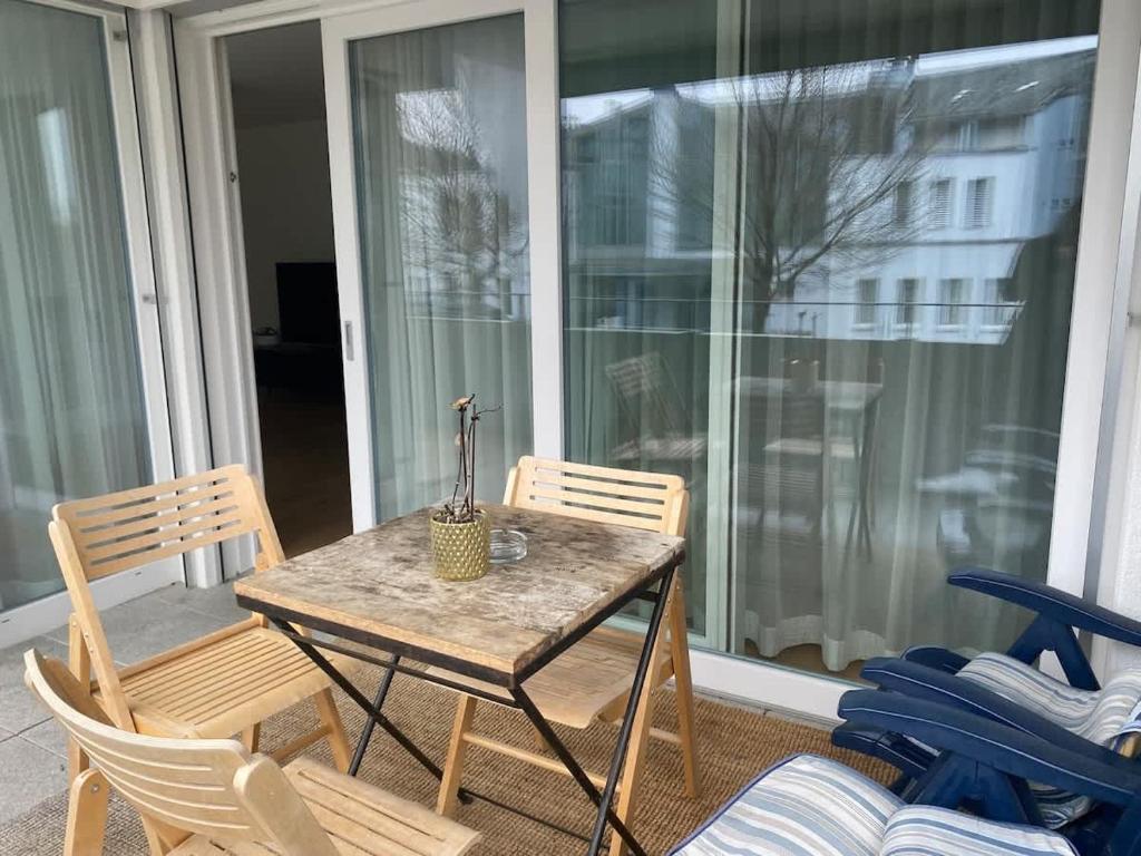 Balkón nebo terasa v ubytování The R Apartment Adlisberg