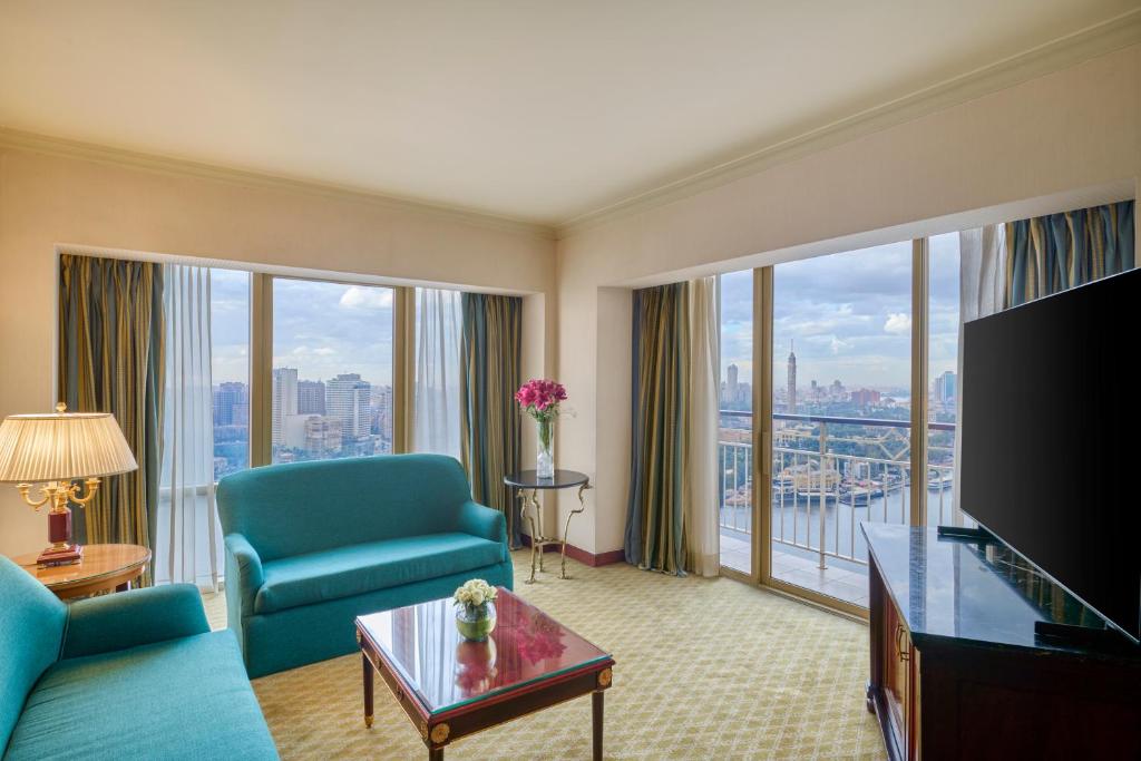 Hilton Cairo Grand Nile - Suite King One Beedroom Deluxe - Vue Du Nil