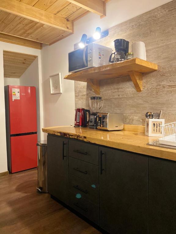 Kuchyň nebo kuchyňský kout v ubytování El Encanto de Antilhue