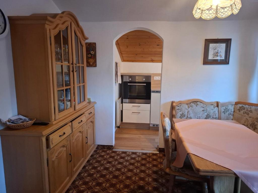 Kuchyň nebo kuchyňský kout v ubytování Haus Fichtenblick