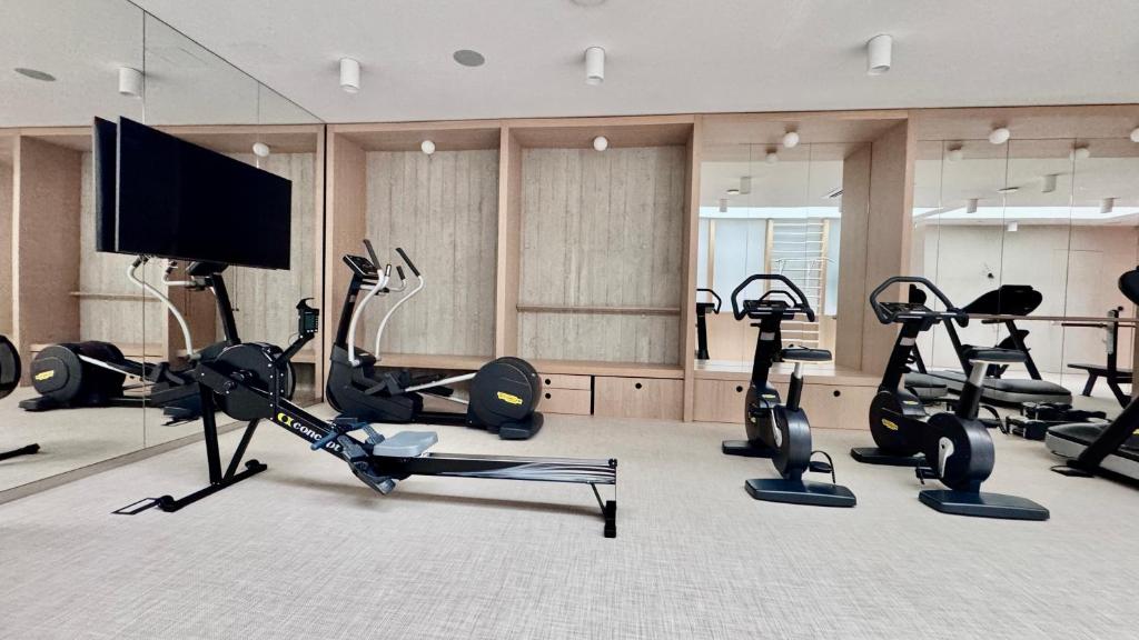 Posilňovňa alebo fitness centrum v ubytovaní INA Rent - Przy Plaży- Nadmorski Dwór