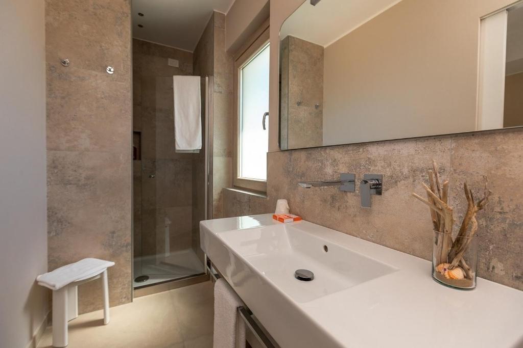 Koupelna v ubytování Hotel Degli Aranci