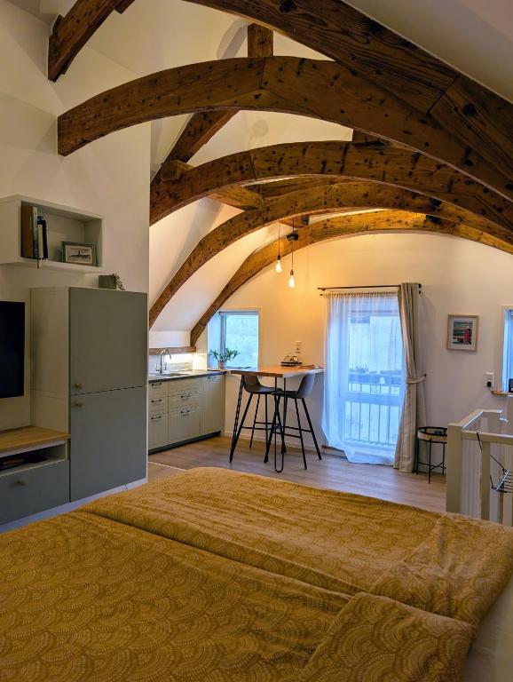 Kuchyň nebo kuchyňský kout v ubytování B&B TxL
