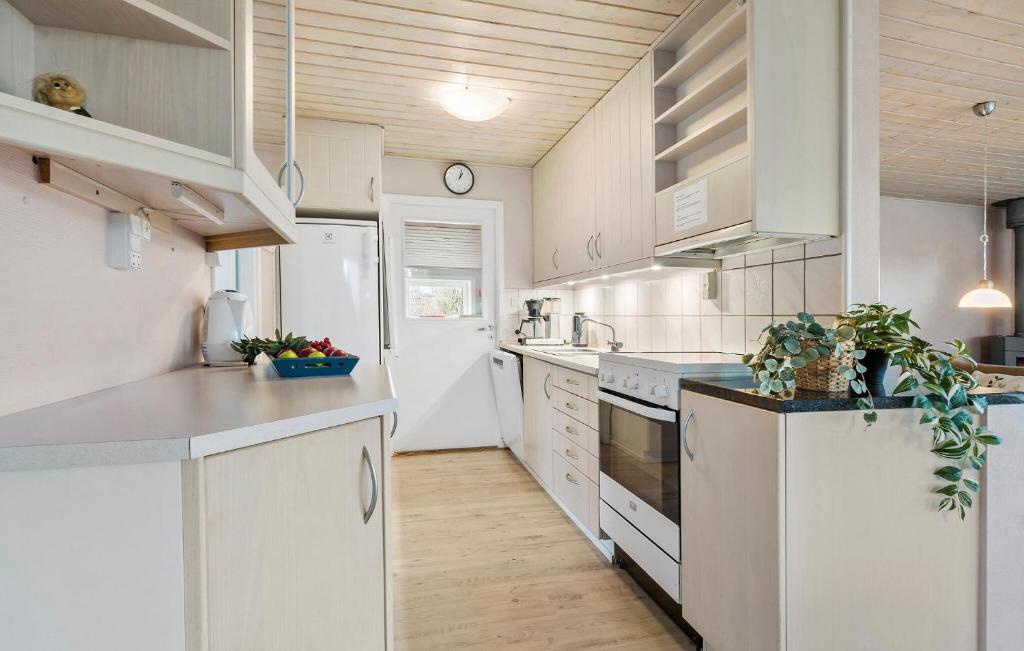 Kuchyň nebo kuchyňský kout v ubytování Holiday Home Slusevej
