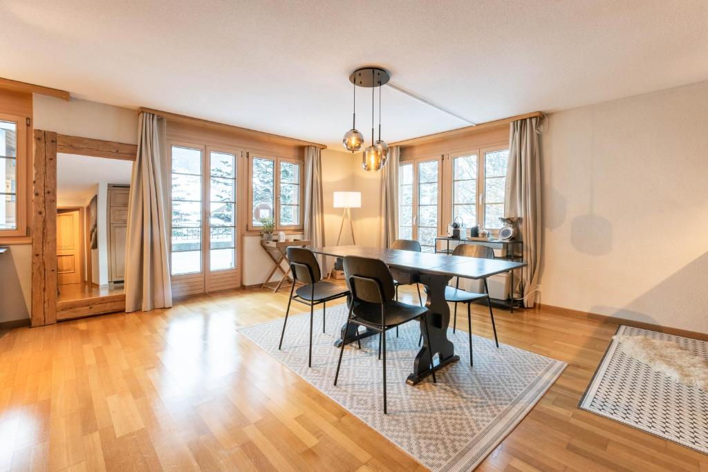 Posezení v ubytování Wohnung Homely - Nähe Grindelwald Terminal
