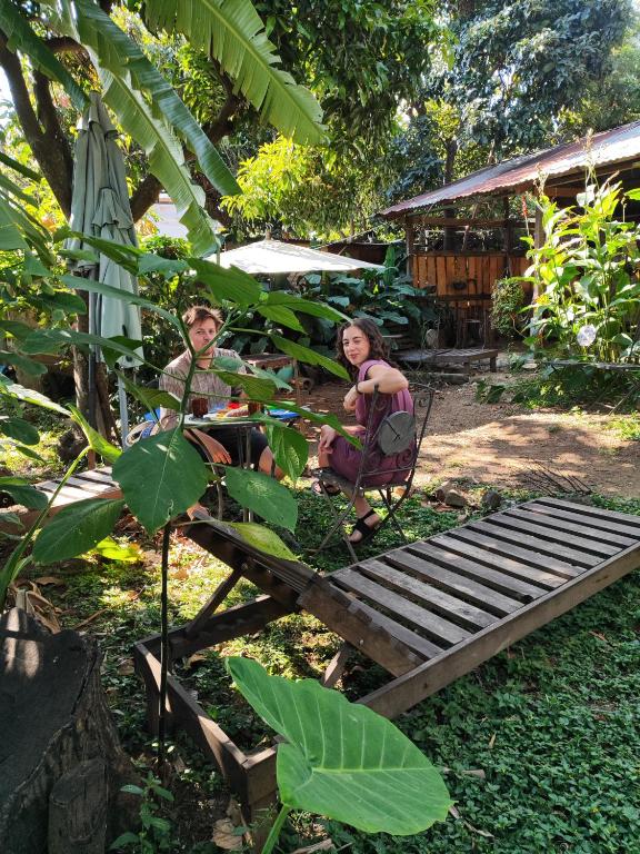 Jardín al aire libre en Posada Maná