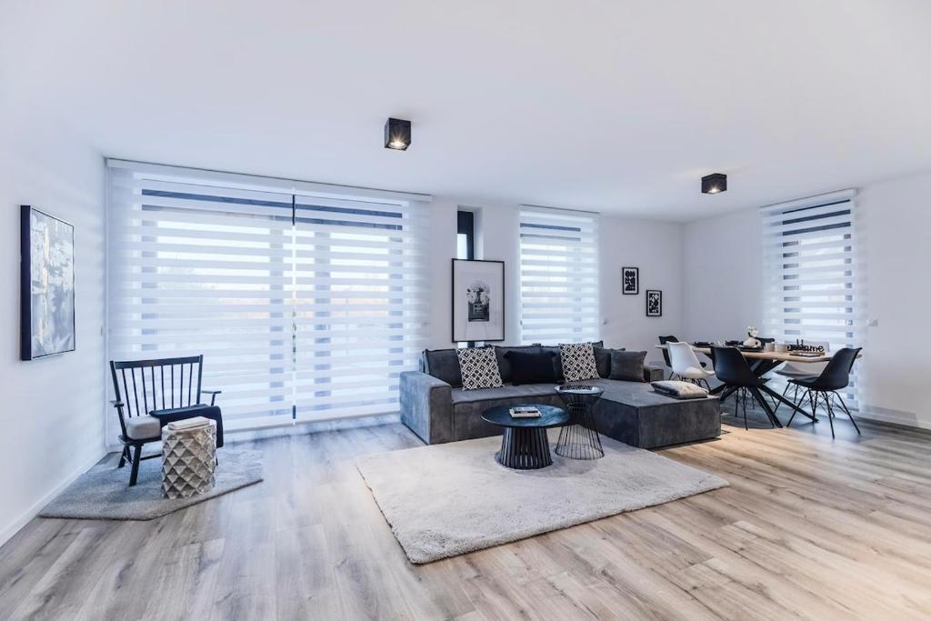 Χώρος καθιστικού στο Wohnung im luxuriösen Anwesen mit Panoramablick
