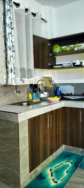 Kuchyň nebo kuchyňský kout v ubytování Kanacool studio Apartment