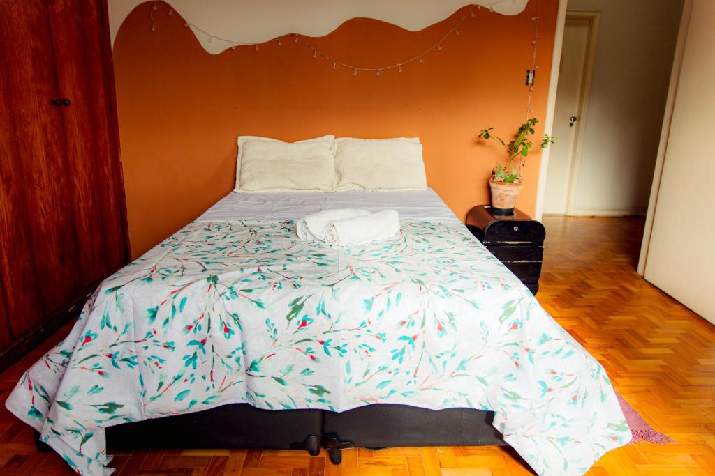 Ένα ή περισσότερα κρεβάτια σε δωμάτιο στο Casa Asfrô