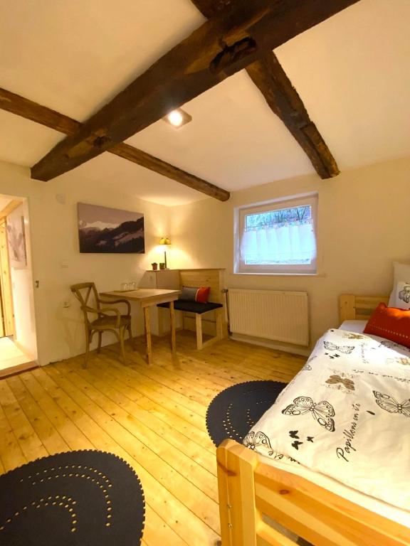 Postel nebo postele na pokoji v ubytování Landhaus Wahmbeck
