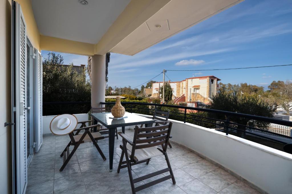Balkón alebo terasa v ubytovaní Dionisos Resort