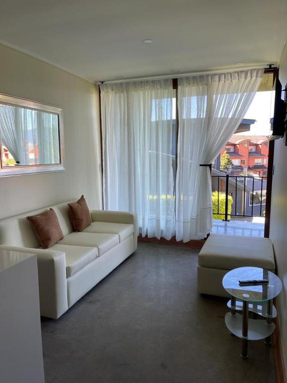 Posezení v ubytování Apart Hotel Sol y Lago