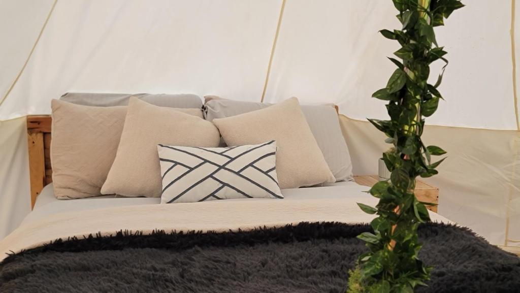 Postel nebo postele na pokoji v ubytování El Sendero Glamping