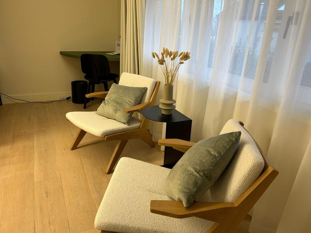 Posezení v ubytování B&B De Alffarhoeve