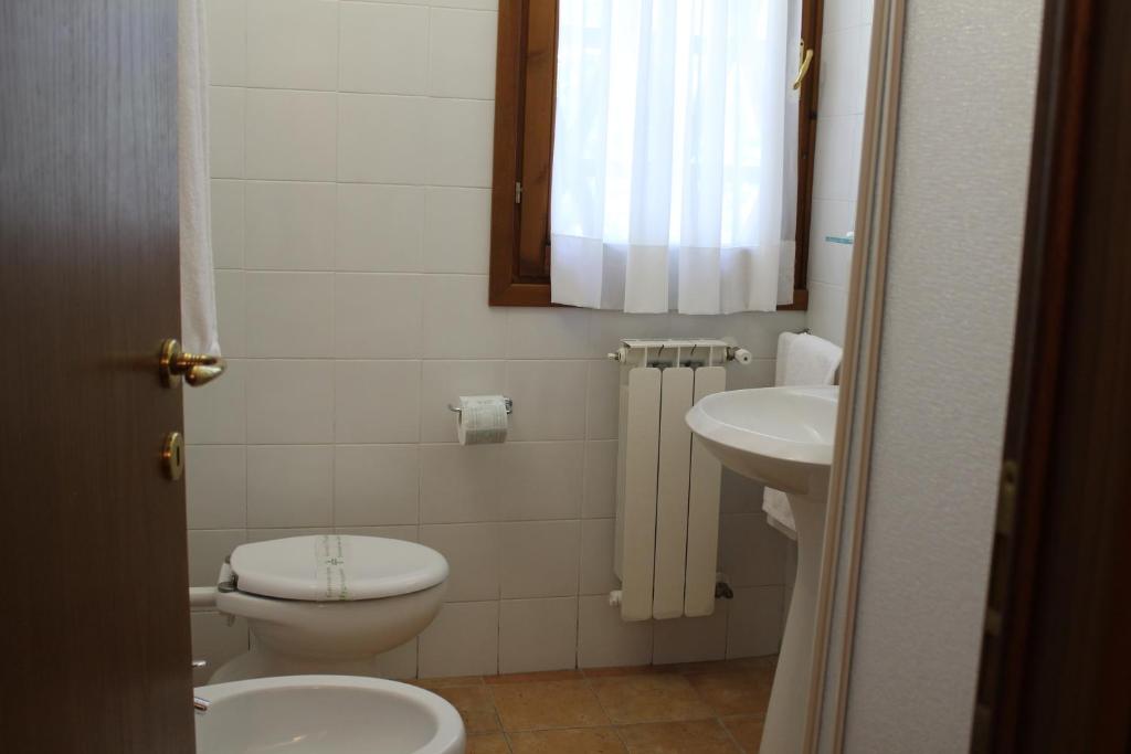 Koupelna v ubytování Agriturismo Poggio de Papi