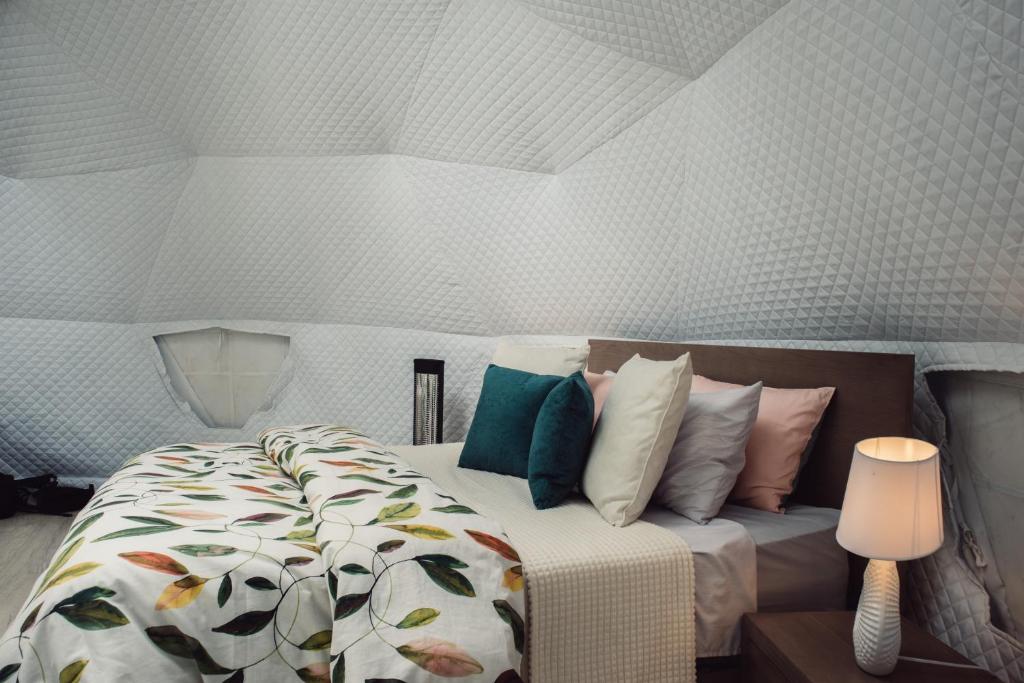 Postel nebo postele na pokoji v ubytování El Sendero Glamping