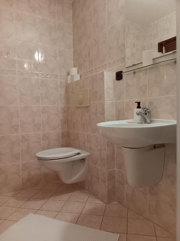 Koupelna v ubytování Vila Pramínek, Horní Maršov, Krkonoše