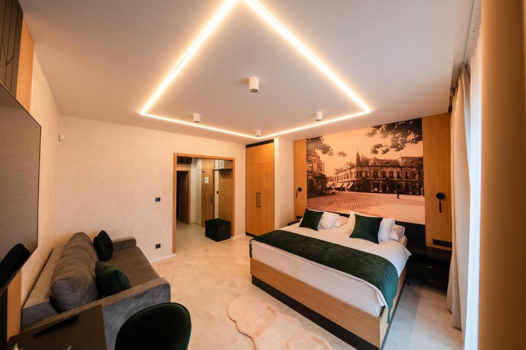 Postel nebo postele na pokoji v ubytování LAMBERT Residences