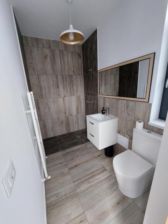 Koupelna v ubytování Casa Kaf