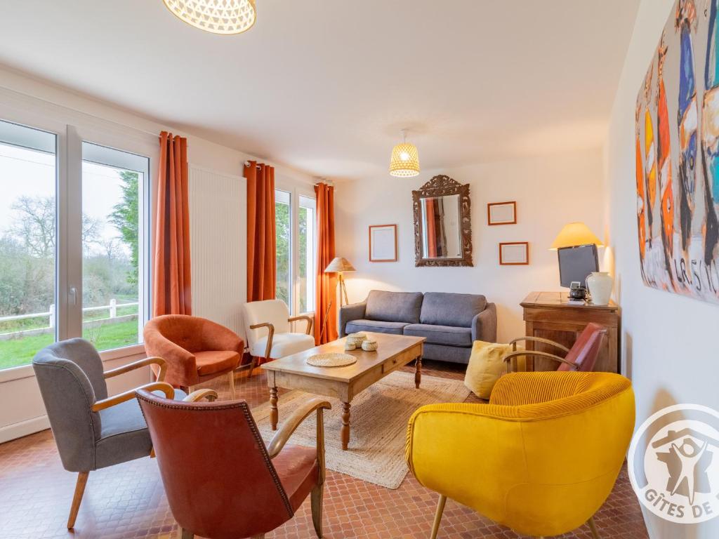 Χώρος καθιστικού στο Grand gîte familial près du Puy du Fou, wifi, animaux admis, jardin - FR-1-622-96
