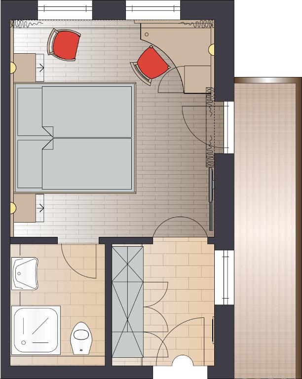 Hotel Happinger Hof - Chambre Double Avec Balcon
