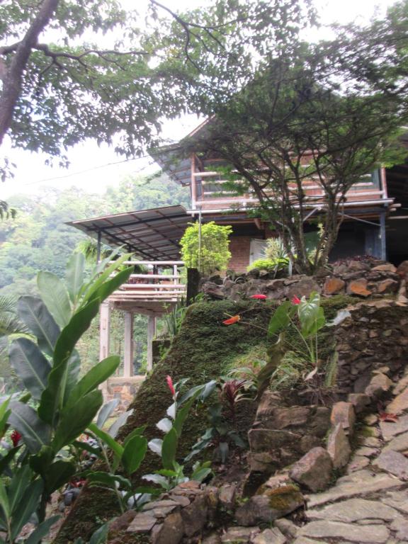 Κήπος έξω από το Casa en la montaña marinca