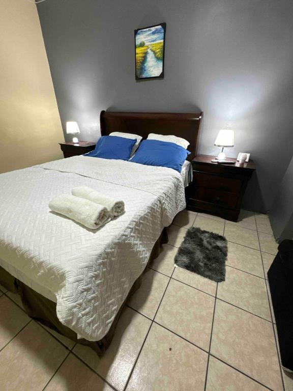 Postel nebo postele na pokoji v ubytování Exclusivo Condominio Minimalista #1