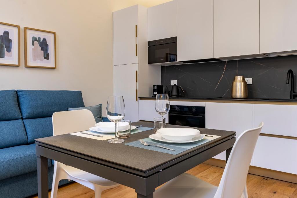 Kuchyň nebo kuchyňský kout v ubytování Lagrange Apartments