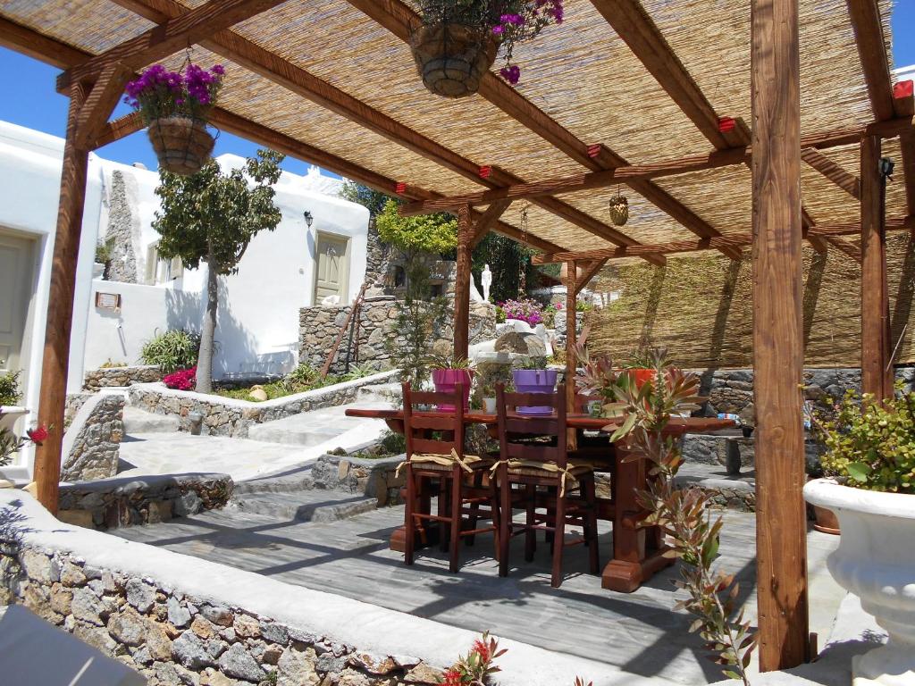 Zahrada ubytování La Veranda of Mykonos Traditional Guesthouse