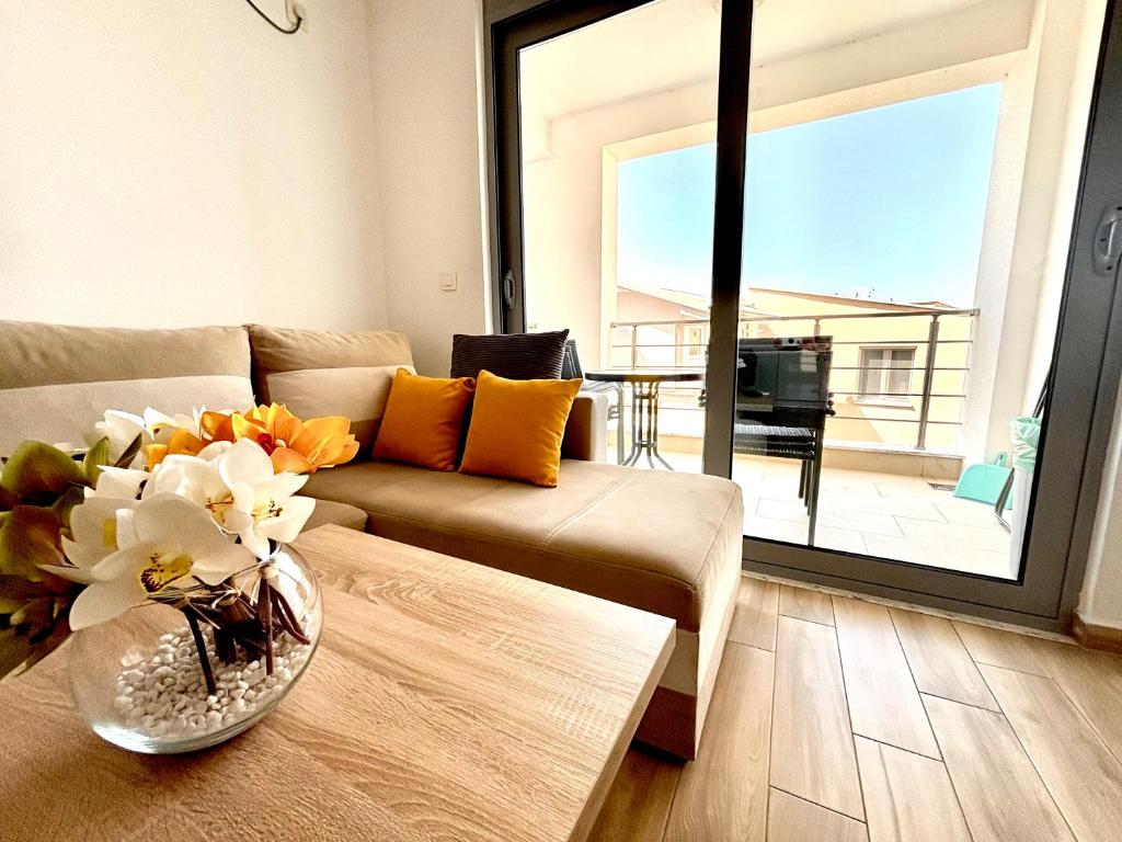 Et opholdsområde på Hana Apartments