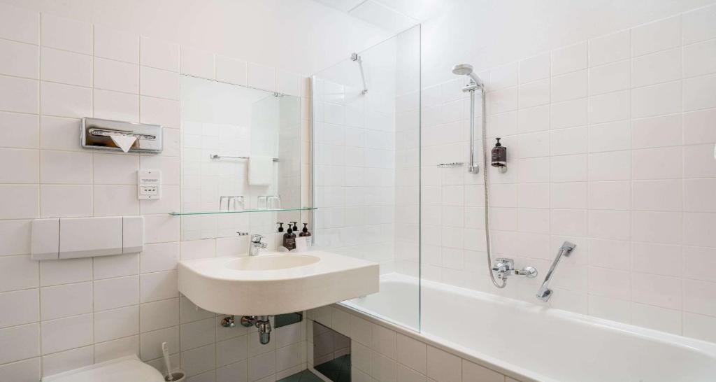 Koupelna v ubytování Best Western Hotel Moran