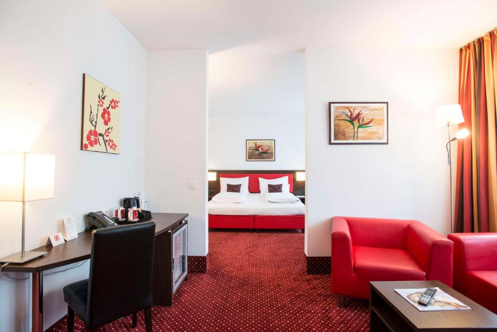 Postel nebo postele na pokoji v ubytování Best Western Plus Amedia Wien