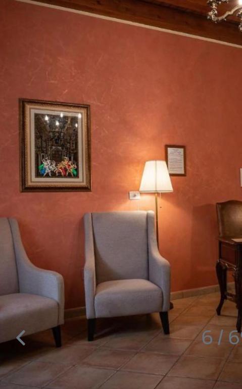 Posezení v ubytování B&B Ares Charme