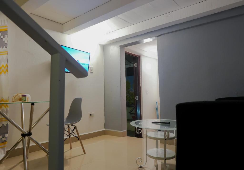 TV a/nebo společenská místnost v ubytování Casa Ballenas2