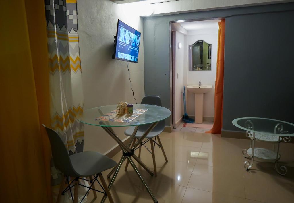 TV a/nebo společenská místnost v ubytování Casa Ballenas2