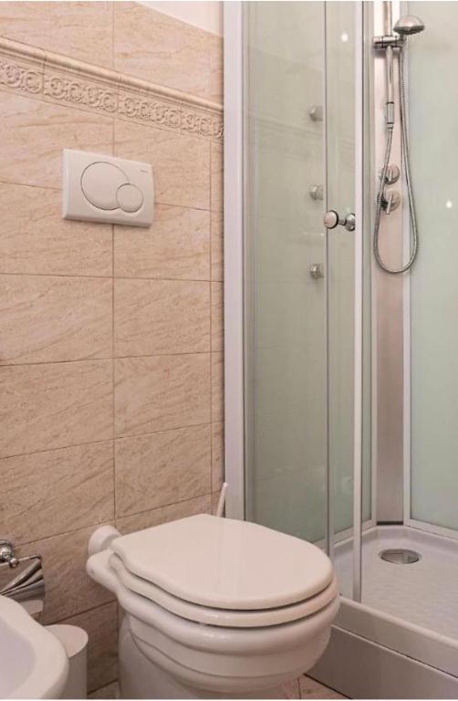 Koupelna v ubytování B&B Ares Charme