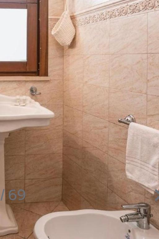 Koupelna v ubytování B&B Ares Charme