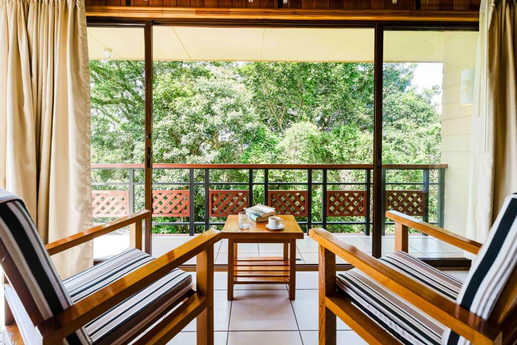 Balkón nebo terasa v ubytování Ficus Sunset Suites