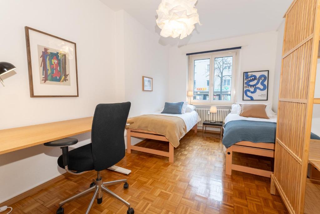 Posezení v ubytování Jungstay Apartments central Basel