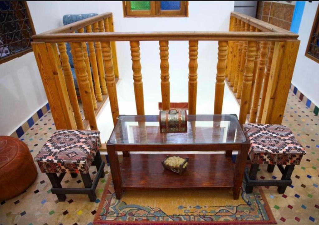 Istumisnurk majutusasutuses Riad Misk Fez