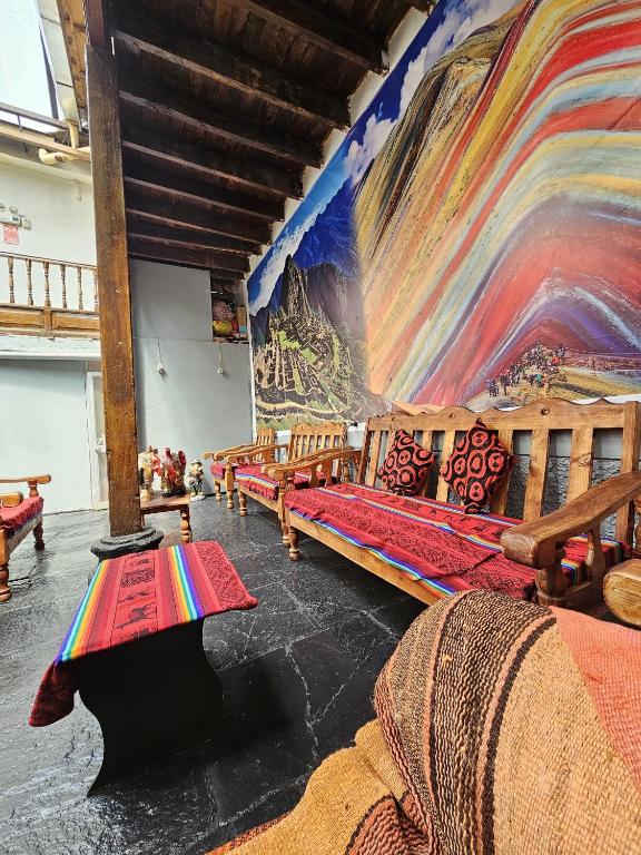 Posezení v ubytování Cusco el Conquistador